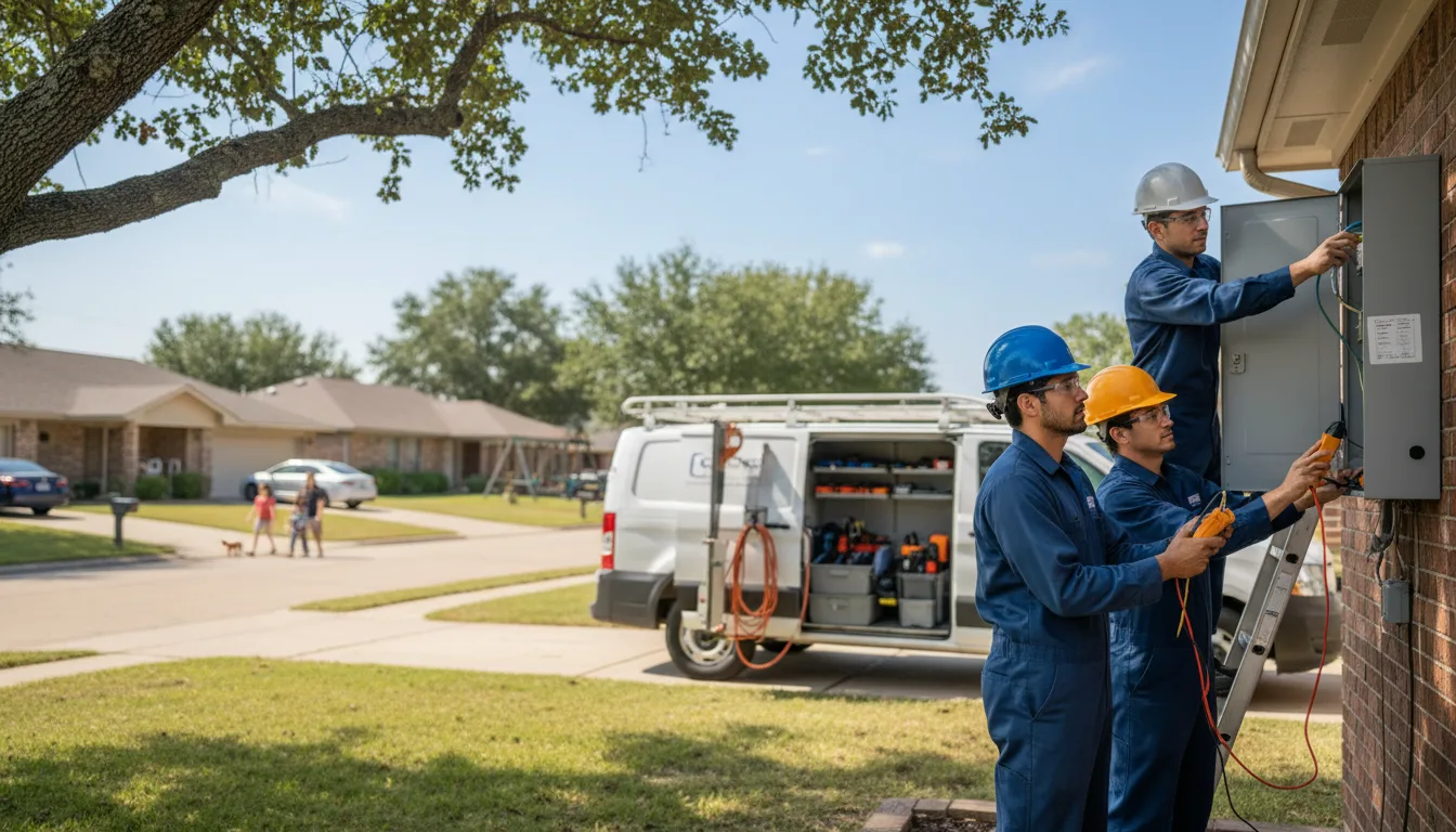 Certified electrician providing emergency electrical services in Fence, WI